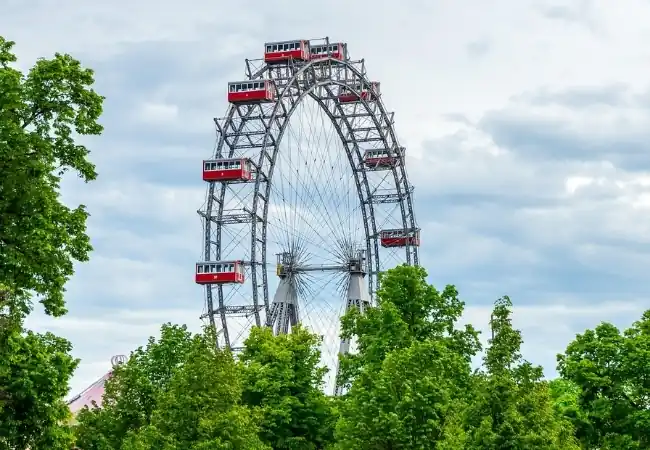 Giant Ferris Wheel Ride In Vienna