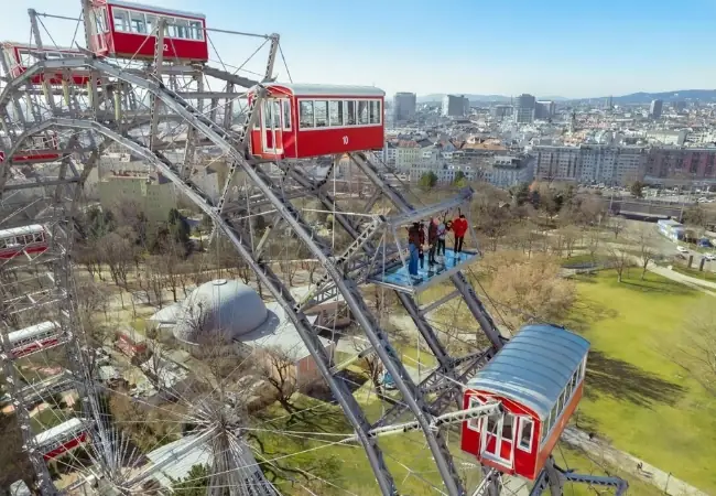 Giant Ferris Wheel Ride In Vienna