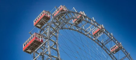 Balade sur la grande roue géante à Vienne