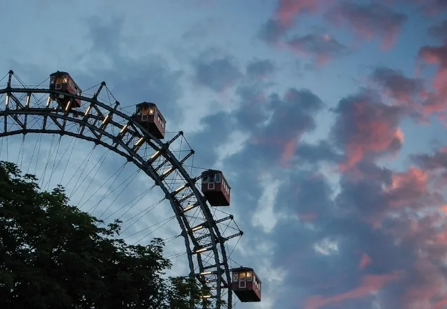 Giant Ferris Wheel Ride In Vienna